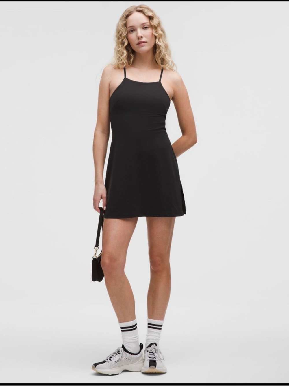NWT Lululemon Size 8 Black Align Side-Slit Cami Dress